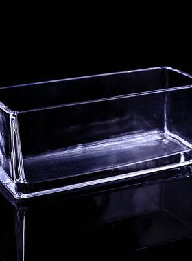 水培植物玻璃瓶长方形玻璃花瓶透明绿萝睡莲水养花盆器皿容器鱼缸