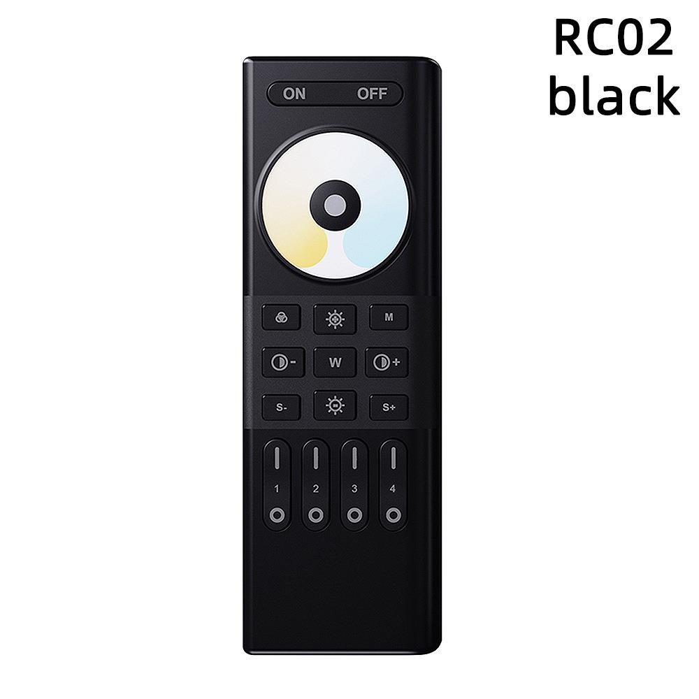 威伦美特RC01/RC02/RC03分组2.4GHz射频4区黑白单色/双色/RGB遥控 - 图1