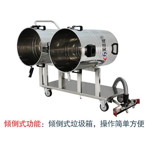 石膏粉石灰粉用工业吸尘器大功率吸尘吸水机双桶吸尘器GS-3000F - 图0