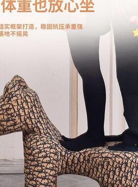 网红小马椅子动物造型凳子大型装饰摆饰落地可坐乔迁送礼客厅民宿