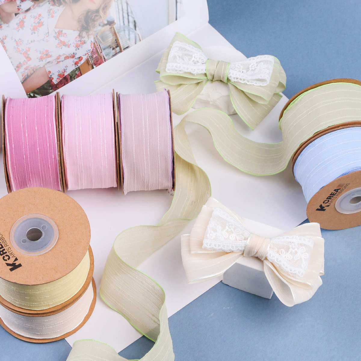 跳点竖纹雪纺织带 DIY蝴蝶结发饰花艺花束资材领花洋装礼帽装饰,淘宝优惠券,粉丝福利购,淘宝优惠卷
