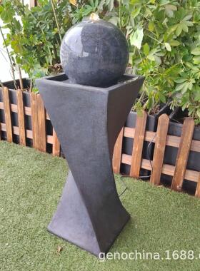 新款扭曲线条型创意流水喷泉园林艺景公园室内户外庭院通用装饰-3