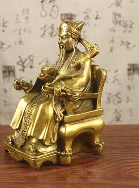 铜文财神爷摆件 佛像铜家居装饰金属工艺品比干