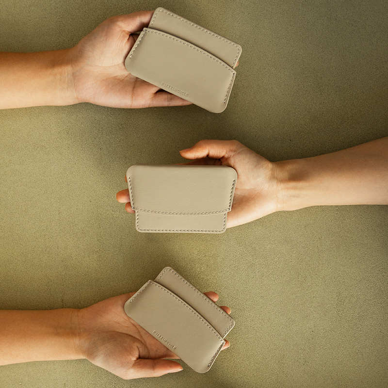 梵几家居|QIA’可回收系列牛皮周边卡包卡夹 杯垫  托盘 戒指托 - 图0