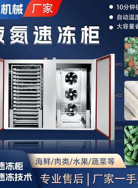 商用立式巴沙鱼低温液氮速冻柜全自动海鲜水产鳝鱼液氮速冷柜