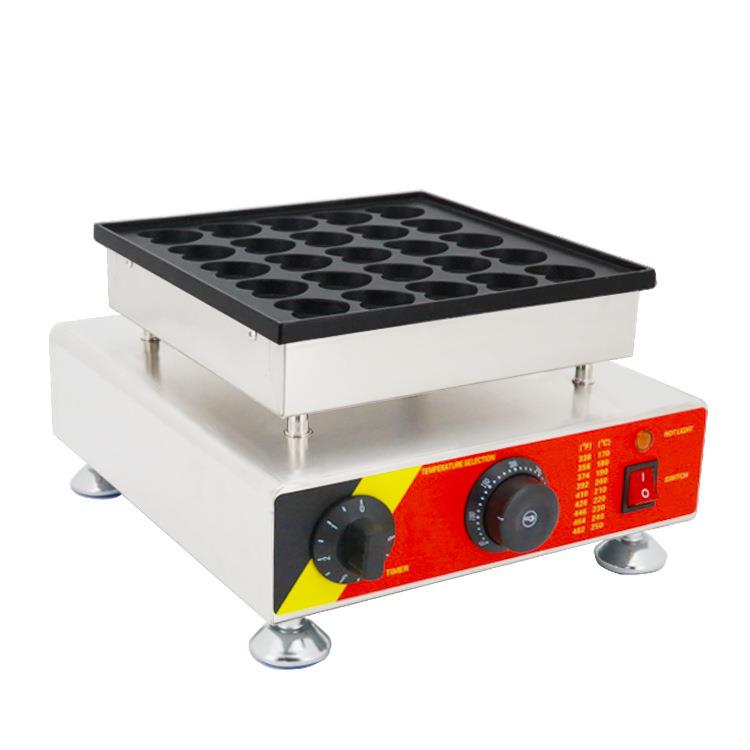Commercial electric heating single-head and double-head waffle oven heart-shaped waffles, crepes, scones, small cakes, electric baking pan machine