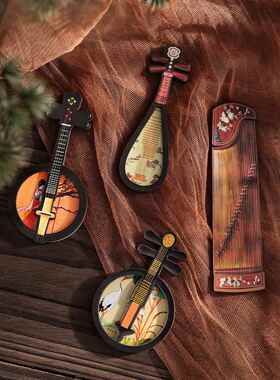 新款直销木质敦煌国风国潮磁吸古风冰箱贴文化创意纪念品冰箱贴in