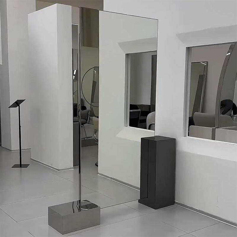 发廊专用不锈钢理发店镜台单双面网红美发镜子落地挂墙剪发椅潮款,淘宝优惠券,粉丝福利购,淘宝优惠卷