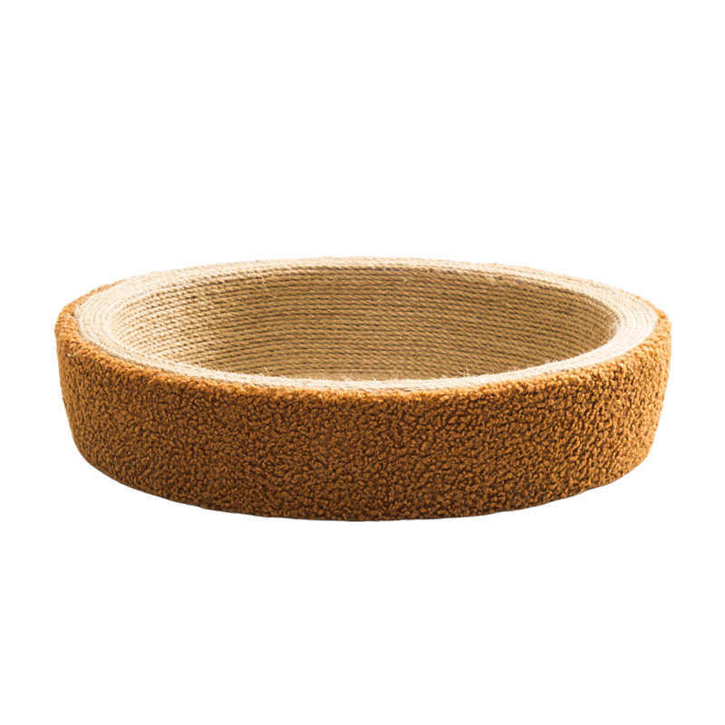 猫抓板猫窝一体四季通用圆形麻绳绒布耐抓耐磨不掉屑猫爪板宠物窝,淘宝优惠券,粉丝福利购,淘宝优惠卷