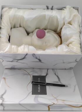 欧花盆家用插花脂摆兔耳树人像花RF141瓶创意家居桌件北面玄关装