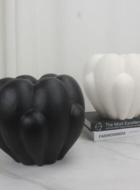 法式奶油风白色花瓶家居办公室书柜客厅书房摆件装饰乔迁新居开业