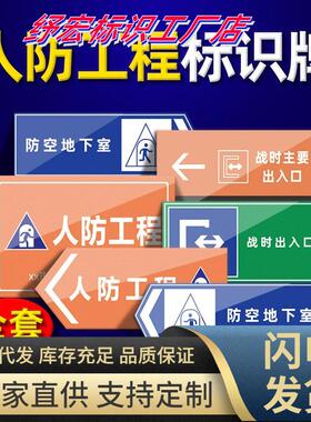 人防标识牌应急掩蔽场所出入口人防工程指示牌维护管理制度民防工