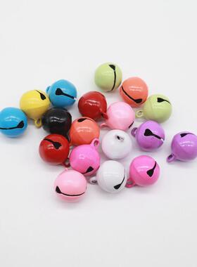 14mm铁糖果色烤漆小铃铛钥匙扣公仔配件宠物项圈挂件圣诞金属铃铛