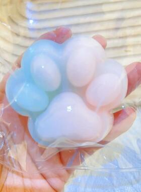 SimulationCat Paw Squishy Fidget Toy Cute Plush Cat Paw Sili