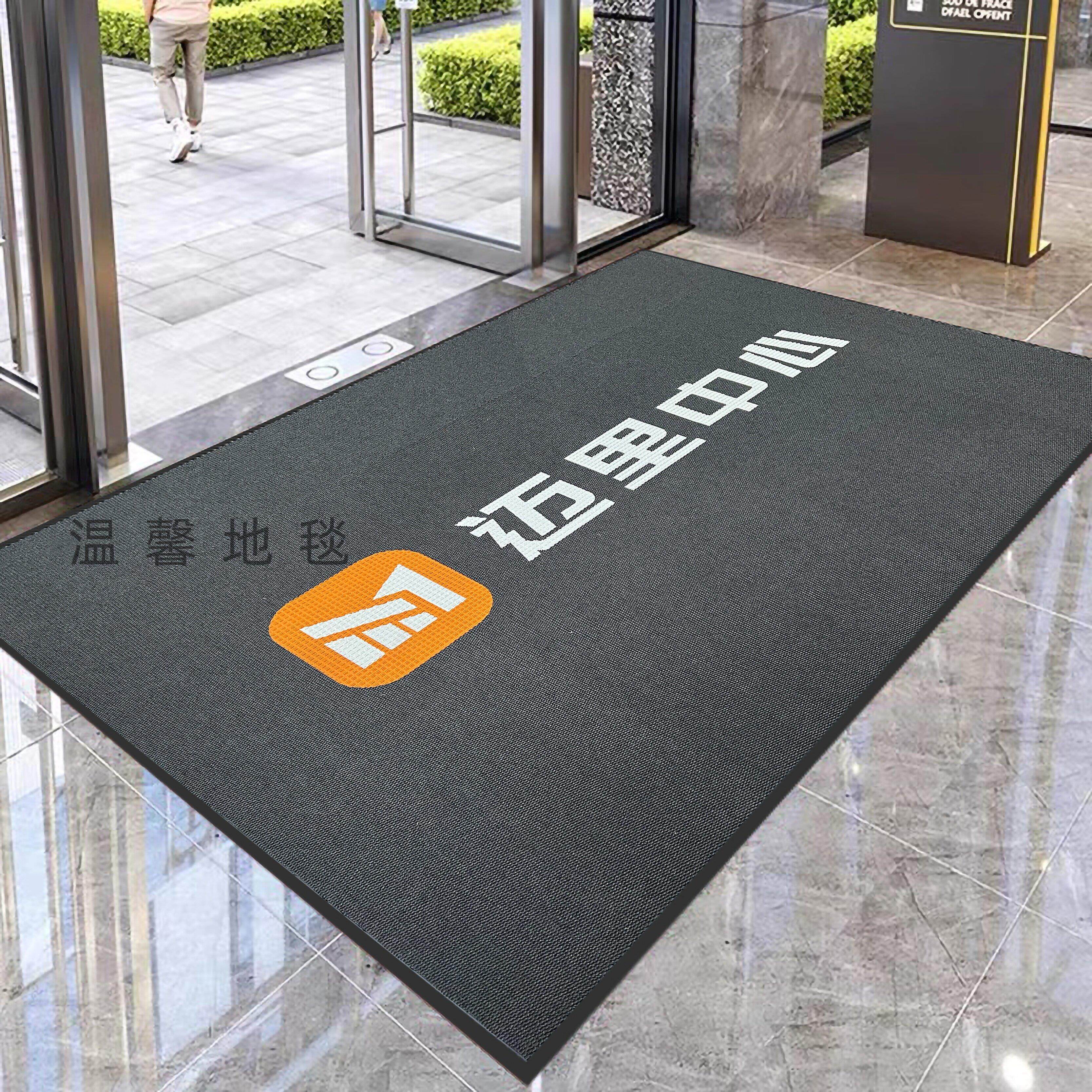 Hotel elevator staircase commercial thickened carpet shop entrance door welcome non-slip absorbent floor mats customized