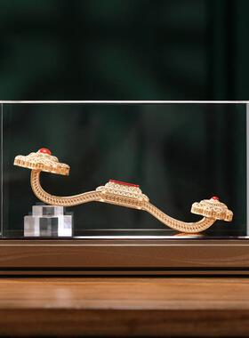 花丝吉祥如意黄铜摆件家居中式客厅结婚装饰乔迁新居礼品