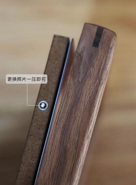 全家福实木高端相框定制洗照片加上印刷制作成相册框架安装DIY墙
