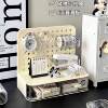 Desktop hole plate storage box drawer type hole plate storage rack without hole hole plate desktop storage rack