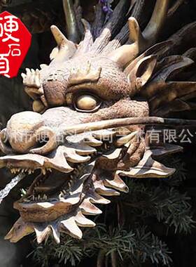 中国龙雕塑高端龙头摆件园林景观雕塑龙雕塑工艺品摆件
