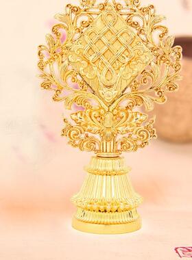 净心缘用品六寸金色八吉祥摆件吉祥八宝密宗新款