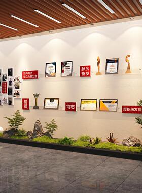 荣誉墙展示架装饰团队员工风采照片布置办公室司文化企业学校专利