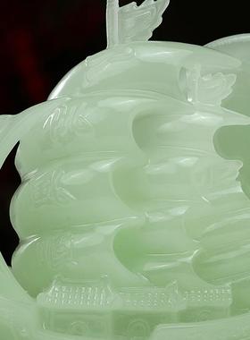 高档一风顺帆船摆摆件玉石乔迁开 业礼物办公室装饰帆饰领高档工