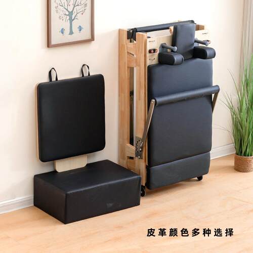 普拉提核心床家用可折叠瑜伽馆健身房商用器材木pilates reformer - 图1