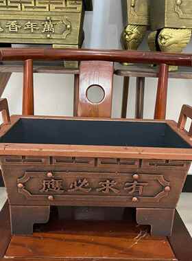 寺庙铸铁镀锌板合制香炉祠堂道观长方形烧插香焚纸炉家用四方炉鼎