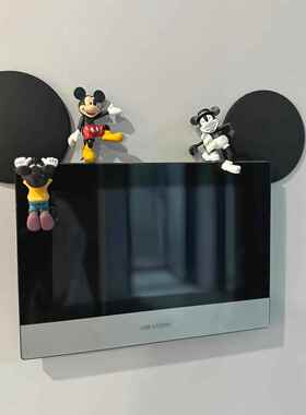 【新家的100个快递】开关面板装饰可视门铃摆件玄关电脑趴趴公仔