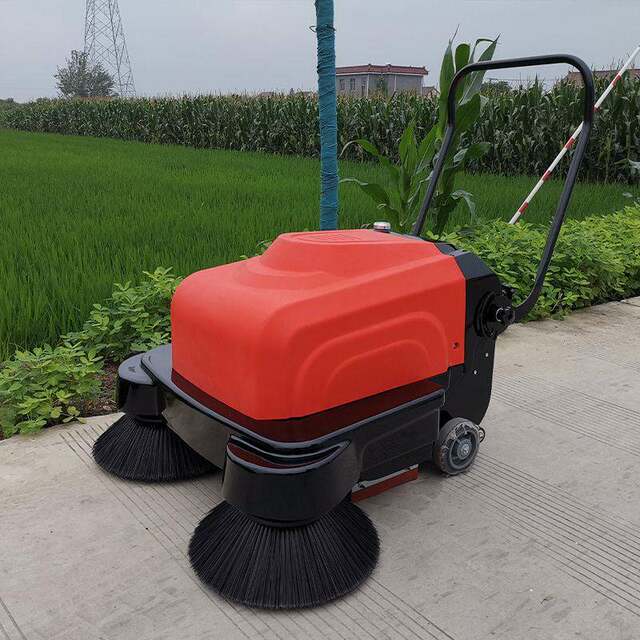 1050A-B hand push electric sweeper factory workshop farm school property hand push sweeper
