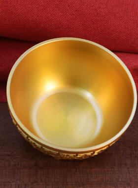 黄铜日进斗金聚宝盆钱币聚宝盆室内招财聚财聚宝盆礼品工艺品摆件