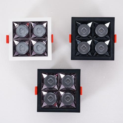 Embedded LED line light grille light spotlight high color rendering downlight living room corridor anti-glare track light wall washer light