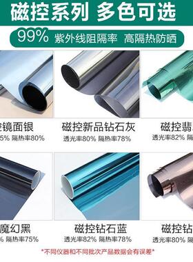 自粘玻璃贴纸贴膜遮光防晒防偷窥家用窗户卧室隔热膜防走光窗贴纸