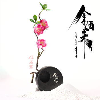 ສວນໃນສວນເຄື່ອງໃຊ້ດອກໄມ້ທາງເຂົ້າ Zen teahouse table decorations hydroponic ດອກໄມ້ແຫ້ງ sashimi ແນວຄວາມຄິດສິລະປະ embellished ຖ້ວຍຕົກແຕ່ງ