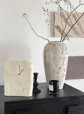 现代简约抽象艺术木纹树脂摆饰样板间电视柜创意家居软装饰品