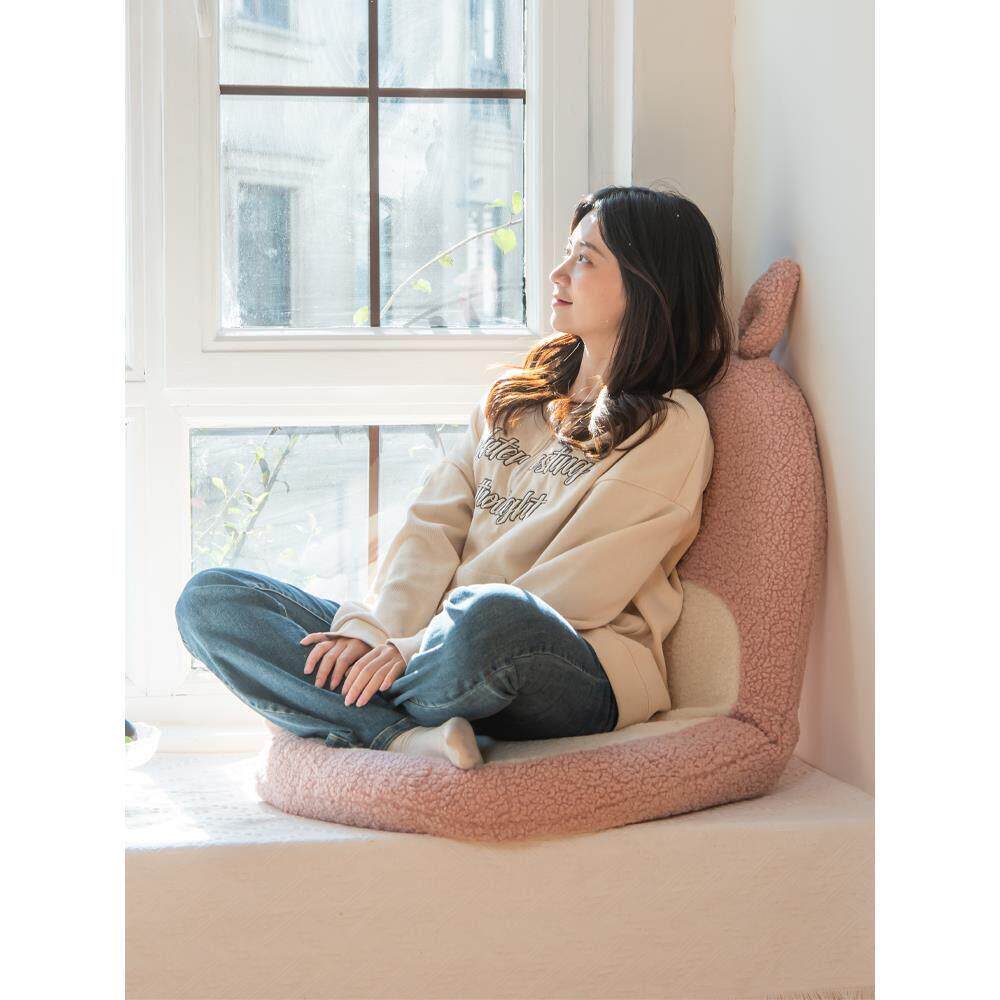 Lazy sofa bay window chair backrest adjustable tatami cushion girls dormitory bed cute seat removable and washable