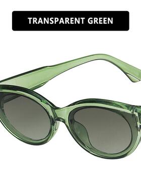 椭圆形ins太阳镜猫眼太阳眼镜