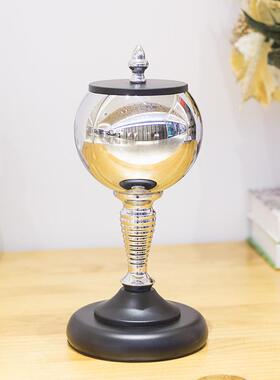 后现代北欧轻奢银色电镀酒杯造型储物罐摆件家居样板房会所装饰品