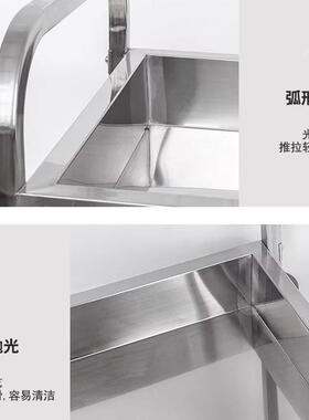 不锈钢收碗车商用餐厅移动收餐车二层送餐车酒店收残车摆摊小推车