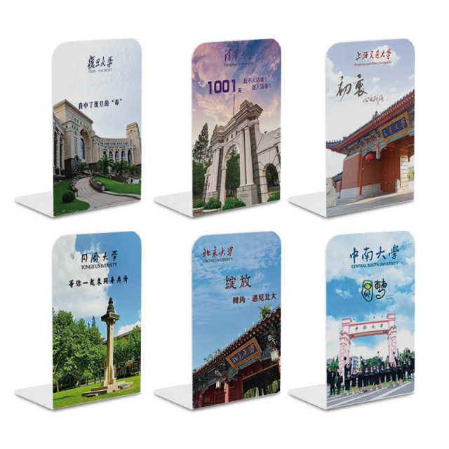 Creative University Bookstore Enrollment L-shaped Metal Books rely on student desktop telescopic storage bookshelf wholesale