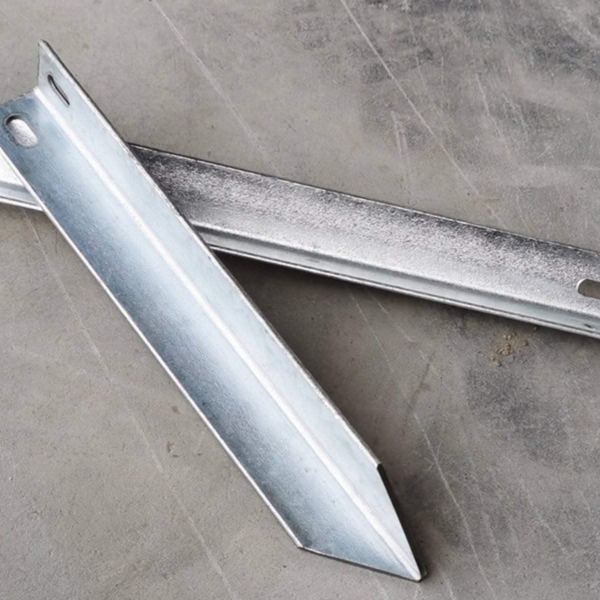 Grounding pile angle steel hot-dip galvanized grounding pole galvanized angle iron home grounding street light monitoring security pole grounding pole