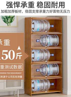 书桌收纳置物架儿童客厅图书馆简易落地书柜靠墙带门家用实木书架