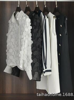 现代简约样房衣板衣帽间饰饰品组合装衣柜衣橱服展厅软22.8.26装