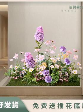 谷灵易生假花仿真花摆设高端轻奢服装店橱窗装饰场景布置花艺摆件