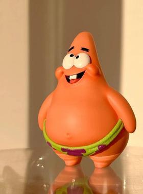 好朋友派大星模型大聪明搞笑网红可爱车载主机壳生日礼物模型摆件