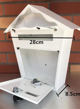 加厚冷轧钢板信箱 室外防雨水邮箱 金属挂墙带锁邮筒大号信报箱