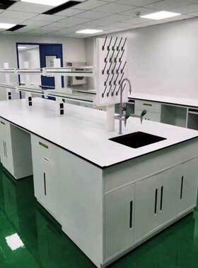 宁波钢木实验台操作台通风柜实芯理化板试验边台全钢实验室工作台