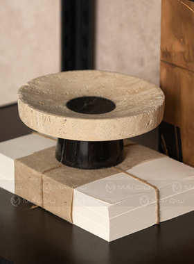 匠十三 侘寂风复古高级感艺术小众样板房民宿茶室酒柜中古摆件