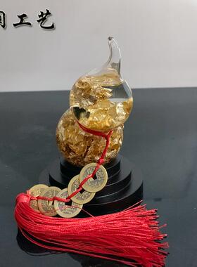 新款上市金箔葫芦工艺品摆件台灣熱銷促销创意礼品新奇特产品