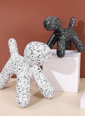 现代居极柜简抽象房斑点狗艺术家软装饰品客厅书柜w9000-90酒样板